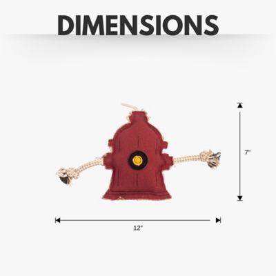 Image showing  Sustainable Fire Hydrant Canvas and Jute Dog Chew Toy