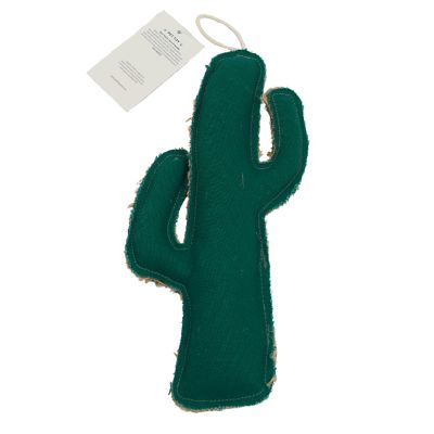 Image showing  Sustainable Cactus-Shaped Canvas and Jute Dog Chew Toy