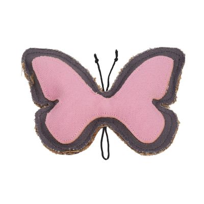 Image showing  Sustainable Butterfly-Shaped Canvas and Jute Dog Chew Toy