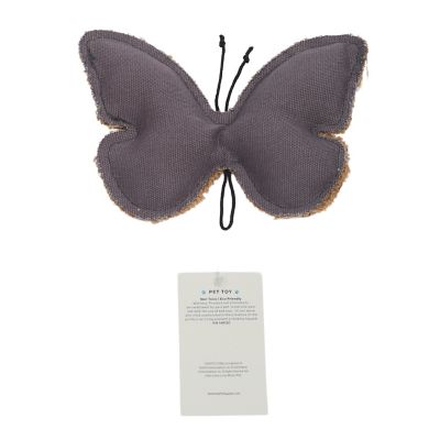 Image showing  Sustainable Butterfly-Shaped Canvas and Jute Dog Chew Toy