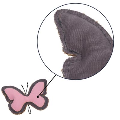 Image showing 5 th Country Living Sustainable Butterfly-Shaped Canvas and Jute Dog Chew Toy