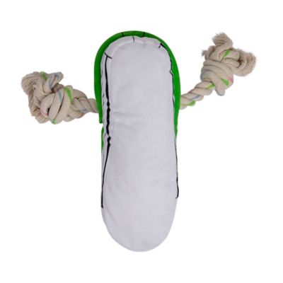Image showing  Squeaking Comfort Plush Sneaker Dog Toy, Green