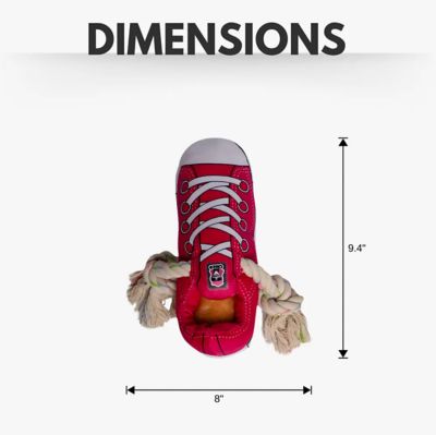 Image showing  Squeaking Comfort Plush Sneaker Dog Toy, Pink