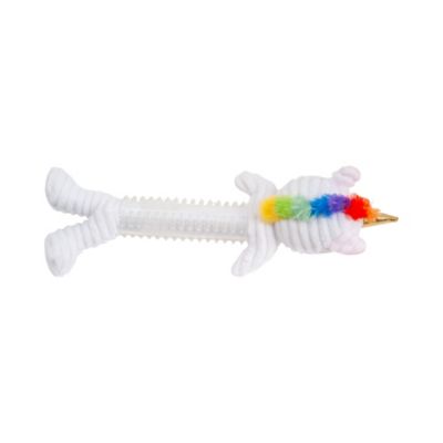 Image showing  Innovative Plush and Thermoplastic Rubber Unicorn Corduroy Dog Toy