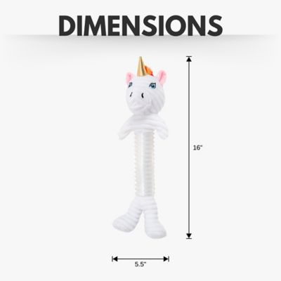 Image showing  Innovative Plush and Thermoplastic Rubber Unicorn Corduroy Dog Toy