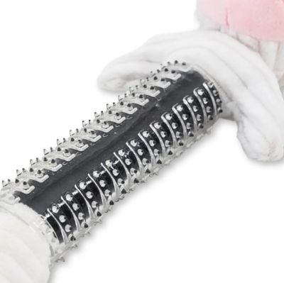 Image showing  Black and White Cow Corduroy Plush Dog Toy