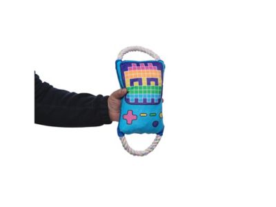 Image showing  Retro Gamer Crinkle and Squeaky Plush Dog Toy