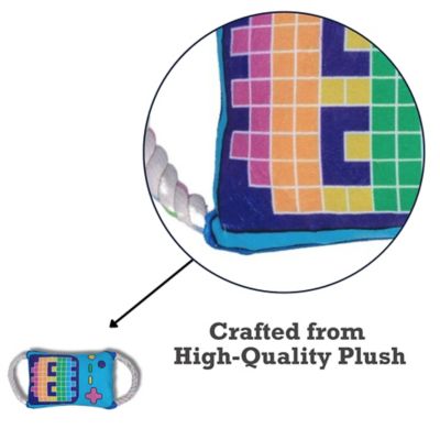 Image showing  Retro Gamer Crinkle and Squeaky Plush Dog Toy