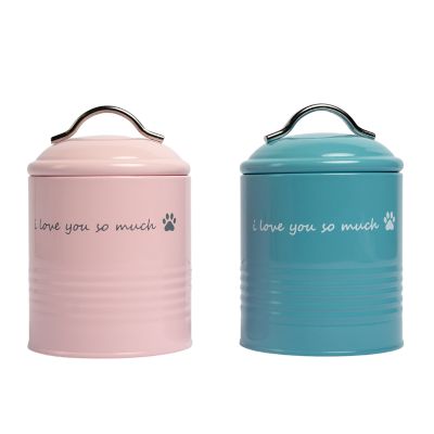 JoJo Modern Pets 2 pc. I Love You So Much Dog Treat Canister Gift Set