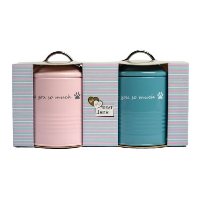 Image showing  2 pc. I Love You So Much Dog Treat Canister Gift Set