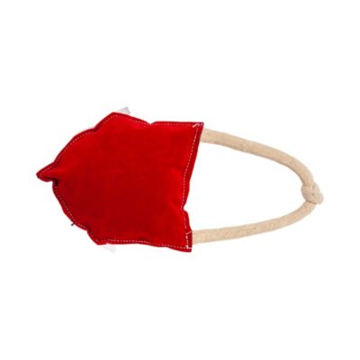Image showing  Vegan Leather Red Barn Eco-Friendly Dog Chew Toy