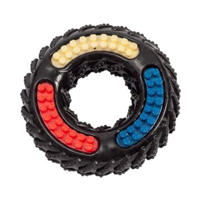 Country Living Recyclable TPR Tire of Fun Textured Dog Chew Toy