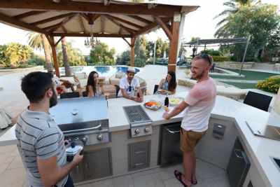 Image showing  Outdoor Products 22,000 BTU Slide-In Double LP Side Burner