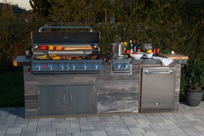 Image showing  Outdoor Products 6-Burner Diablo Natural Gas Grill, Gray