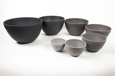 Image showing  7 pc. Nesting Bowl Set, Gray