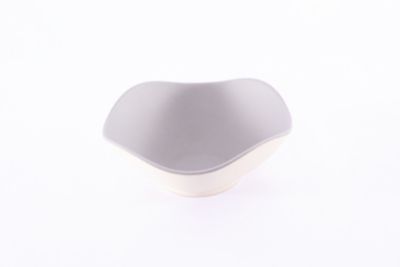 Image showing  6 in. 2-Tone Tall Bowl Set, Natural/Dove, 4 pc.