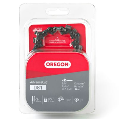 Oregon 24 in. 81-Link AdvanceCut Chainsaw Chain, Fits Allis Chalmers, Craftsman, Dayton, Echo, Homelite, John Deere and More