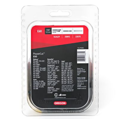 Image showing  16 in. PowerCut Chainsaw Chain, 3/8 in. Pitch, 0.050 in. Gauge, 60 Drive Links, E60