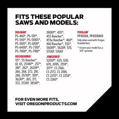 Image showing  18 in. PowerCut Chainsaw Chain, 3/8 in. Pitch, 0.050 in. Gauge, 68 Drive Links, E68-21