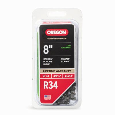 Oregon 8 in. 34-Link AdvanceCut Pole Saw Chain, Fits Poulan, Remington, Craftsman, Black & Decker, Ryobi, DeWALT and More