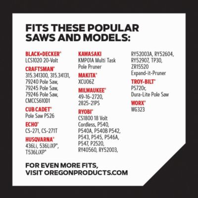 Image showing  10 in. AdvanceCut Chainsaw Chain, 3/8 in. Pitch, 0.043 in. Gauge, 40 Drive Links, R40-21