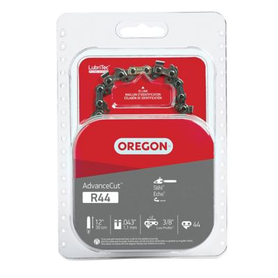 Oregon 12 in. AdvanceCut Chainsaw Chain, 3/8 in. Pitch, 0.043 in. Gauge, 44 Drive Links, R44