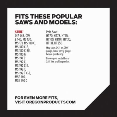 Image showing  14 in. AdvanceCut Chainsaw Chain, 3/8 in. Pitch, 0.043 in. Gauge, 50 Drive Links, R50-21