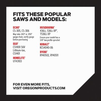 Image showing  14 in. AdvanceCut Chainsaw Chain, 3/8 in. Pitch, 0.043 in. Gauge, 52 Drive Links, R52-21