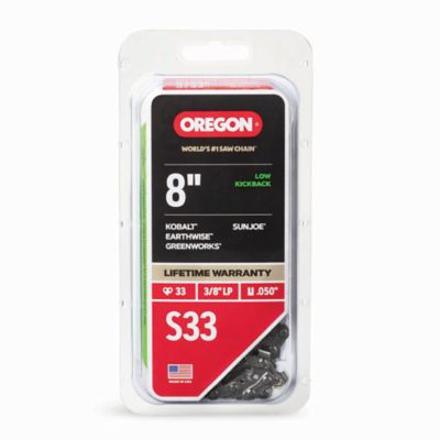 Oregon Advancecut Saw Chain for 8 in. Bar - 33 Drive Links - Fits Kobalt, Chicago, Earthwise, Greenworks, Sun Joe and More -  S33-21