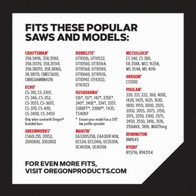 Image showing  16 in. AdvanceCut Chainsaw Chains, 3/8 in. Pitch, 0.050 in. Gauge, 56 Drive Links, 2-Pack