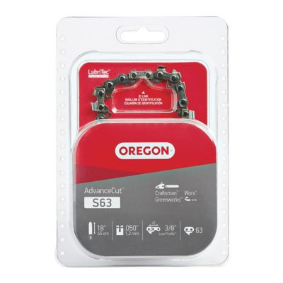 Oregon 18 in. AdvanceCut Chainsaw Chain, 3/8 in. Pitch, 0.050 in. Gauge, 63 Drive Links