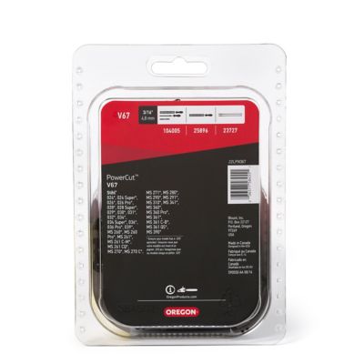 Image showing  16 in. PowerCut Chainsaw Chain, 0.325 in. Pitch, 0.063 in. Gauge, 67 Drive Links