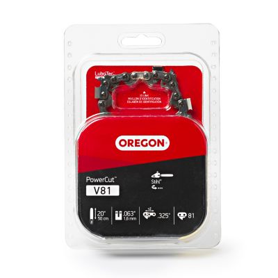 Oregon 20 in. PowerCut Chainsaw Chain, 0.325 in. Pitch, 0.063 in. Gauge, 81 Drive Links