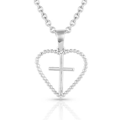Montana Silversmiths Faith Heart Necklace, NC5327