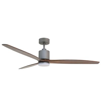 Image showing  72 in. Indoor Smart Voice Activated Ceiling Fan, Tri-Mount, DC Motor, Solid Wood Blades