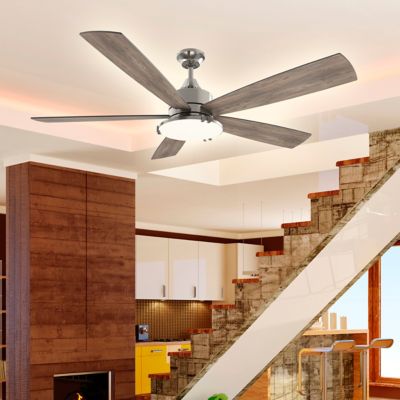 Image showing  Smart Voice Activated Ceiling Fan DC Motor Reversible Blades, CF01360-BNP