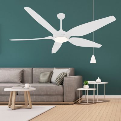 Image showing  Smart Voice Activated Ceiling Fan DC Motor ABS blades, CF01566-WH1