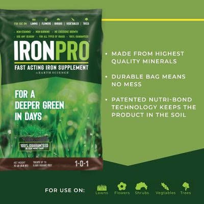 Image showing 6 th Earth Science 15 lb. 5,000 sq. ft. Iron Pro Fast Acting Iron Supplement
