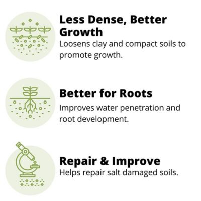 Image showing  25 lb. 5,000 sq. ft. Fast Acting Gypsum with Nutri-Bond