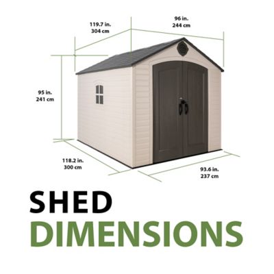 Image showing 5 th Lifetime 8 x 10ft. Outdoor Storage Shed, 60371