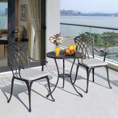 Nuu Garden 3-Piece Outdoor Patio Bistro Set, SCD004-01-WKL