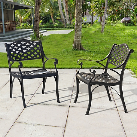 Nuu Garden 2 pc. Outdoor Patio Dining Chair Set