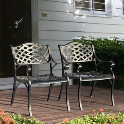 Image showing 9 th Nuu Garden 2 pc. Outdoor Cast Aluminum Bistro Chair set