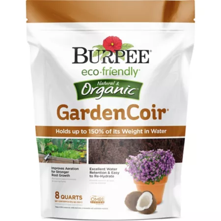 Burpee 8 quart Eco-friendly natural and organic garden coconut fiber Potting Soil