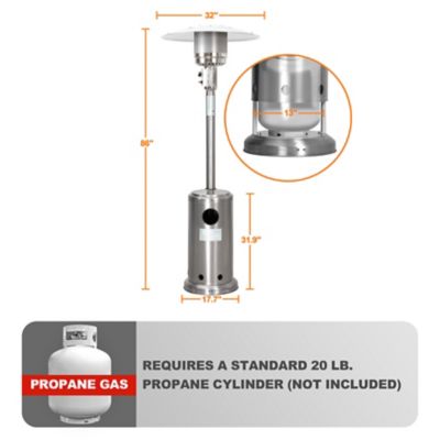 Image showing  Outdoor Propane Patio Heater with Wheels