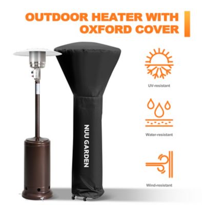 Image showing  Propane Gas Patio Heater with Cover, 15 sq. m, 46,000 BTU