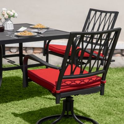 Image showing  5 pc. Metal Outdoor Dining Set, Includes Cushions