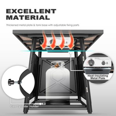 Image showing 7 th Nuu Garden 28 in. Propane Gas Fire Pit Table 5000BTU