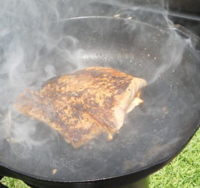 Image showing  8 in. Pre-Seasoned Cast-Iron Skillet, Black