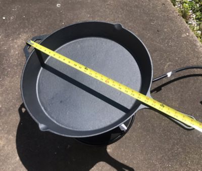 Image showing  Pre-Seasoned Cast Iron Skillet, 20 in., Black